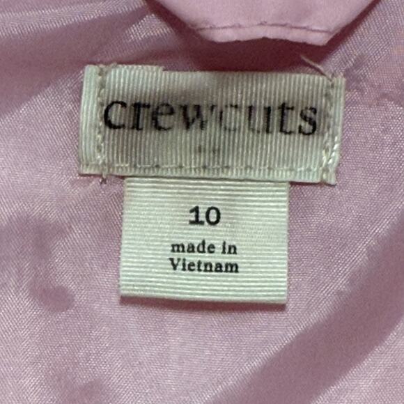 Crewcuts Girls 10 Light Pink Quilted Vest Puffer Snap Pockets Preppy Style - Picture 4 of 5